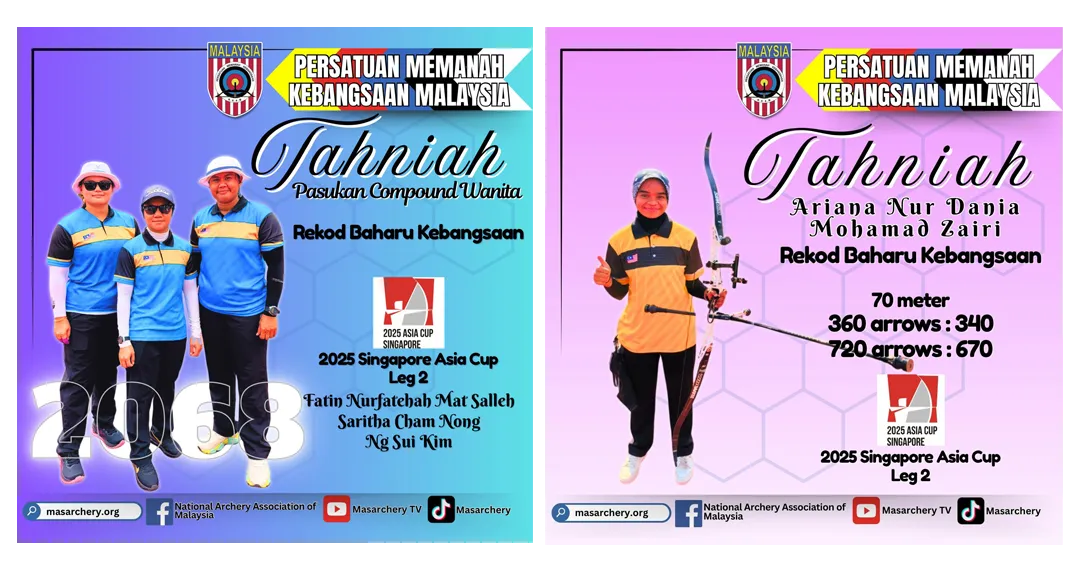 rekod kebangsaan 2025 asia cup archery